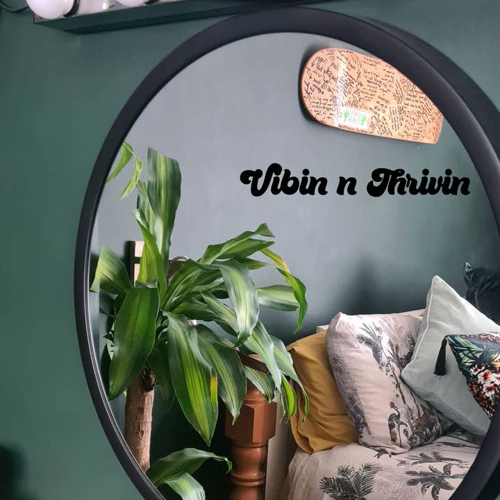 Mirror Decal, Sticker, Self Care - Vibin n Thrivin and other Purchase wholesale baju thrift. Free returns & net 60 terms on Faire trending on Faire.