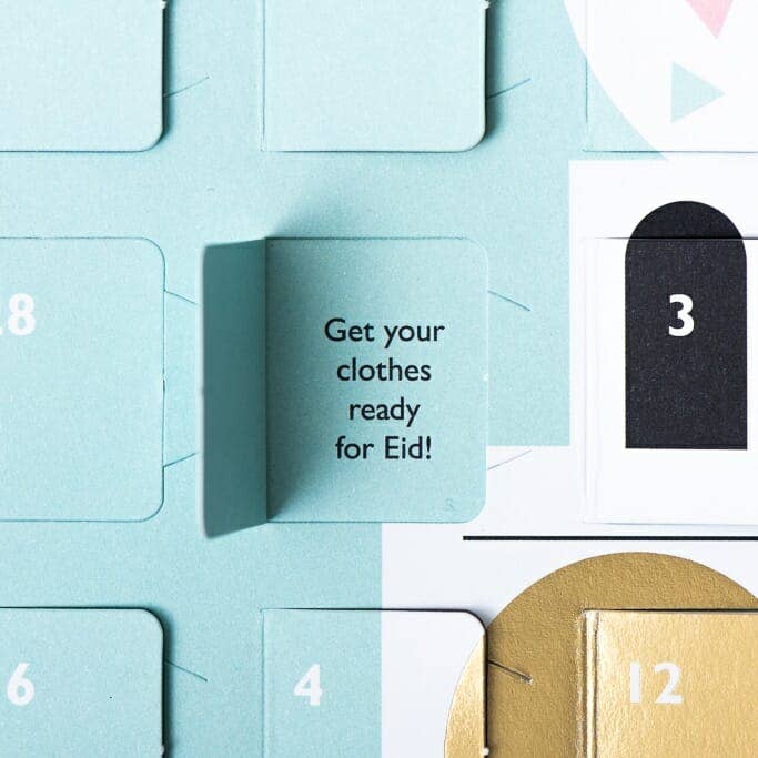 Peace and Blessings – wholesale Kalender – Nedräkning till Eid Ramadan goda gärningar Papperskalender - Moskén3