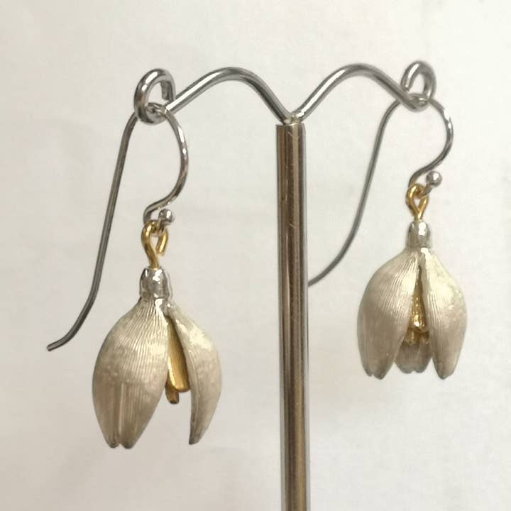 Andrew O'Dell Jewellery - Vente Boucles d'oreilles pendantes - Boucles d'oreilles perce-neige en argent0