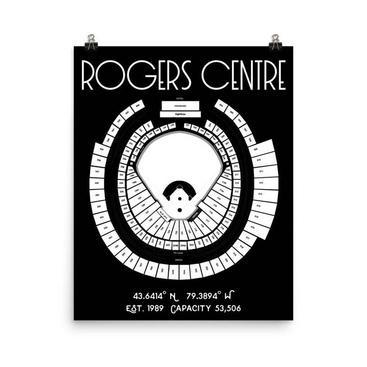Stadium Prints by BTB - Wholesale Poster - Toronto Blue Jays Rogers Centre Stadium Poster Print4