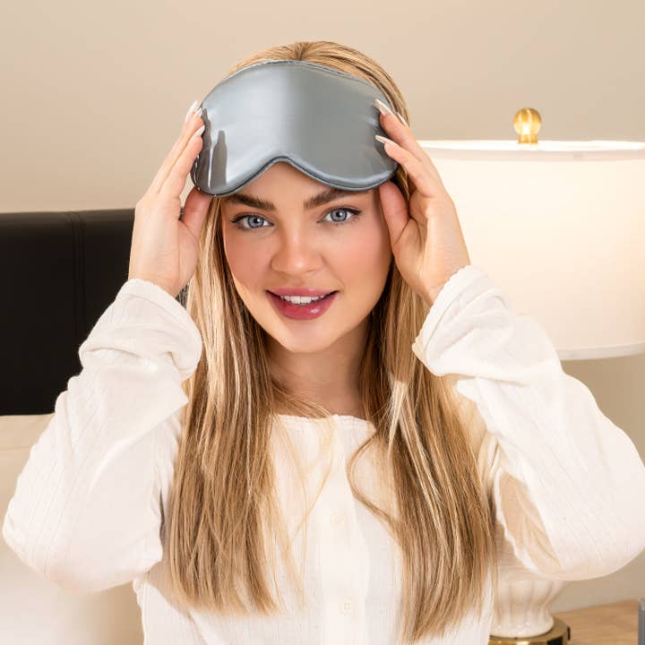 Blissy - Wholesale Sleep/Eye Mask - Sleep Mask - Ash blue - Profile11