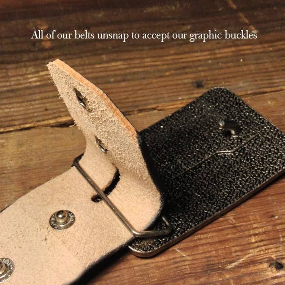 Regan Flegan - Wholesale Belt - Women's - Olive Green Distressed Leather Snap Belt with Antique Silver or Brass Buckle