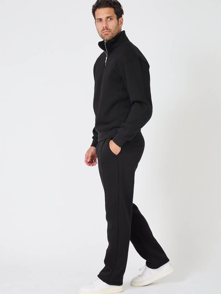 TOP MONDAY - Wholesale Tracksuit – Men′s - Oversized Half-Zip Sweatshirt4