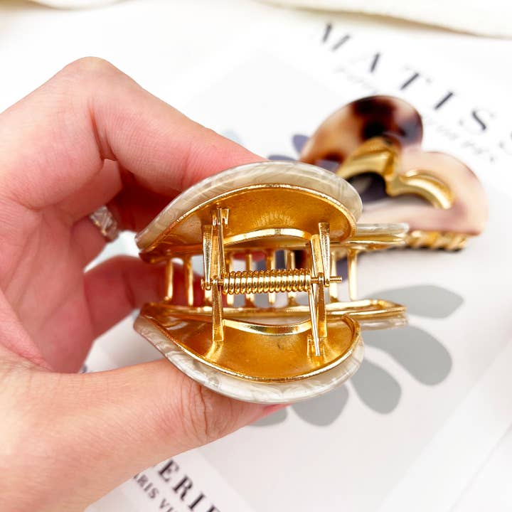 TheDivaSoap - Wholesale Hair Clip - Women's - Acetate Love Hair Clip Metal Claw Clip Valentine's Day6