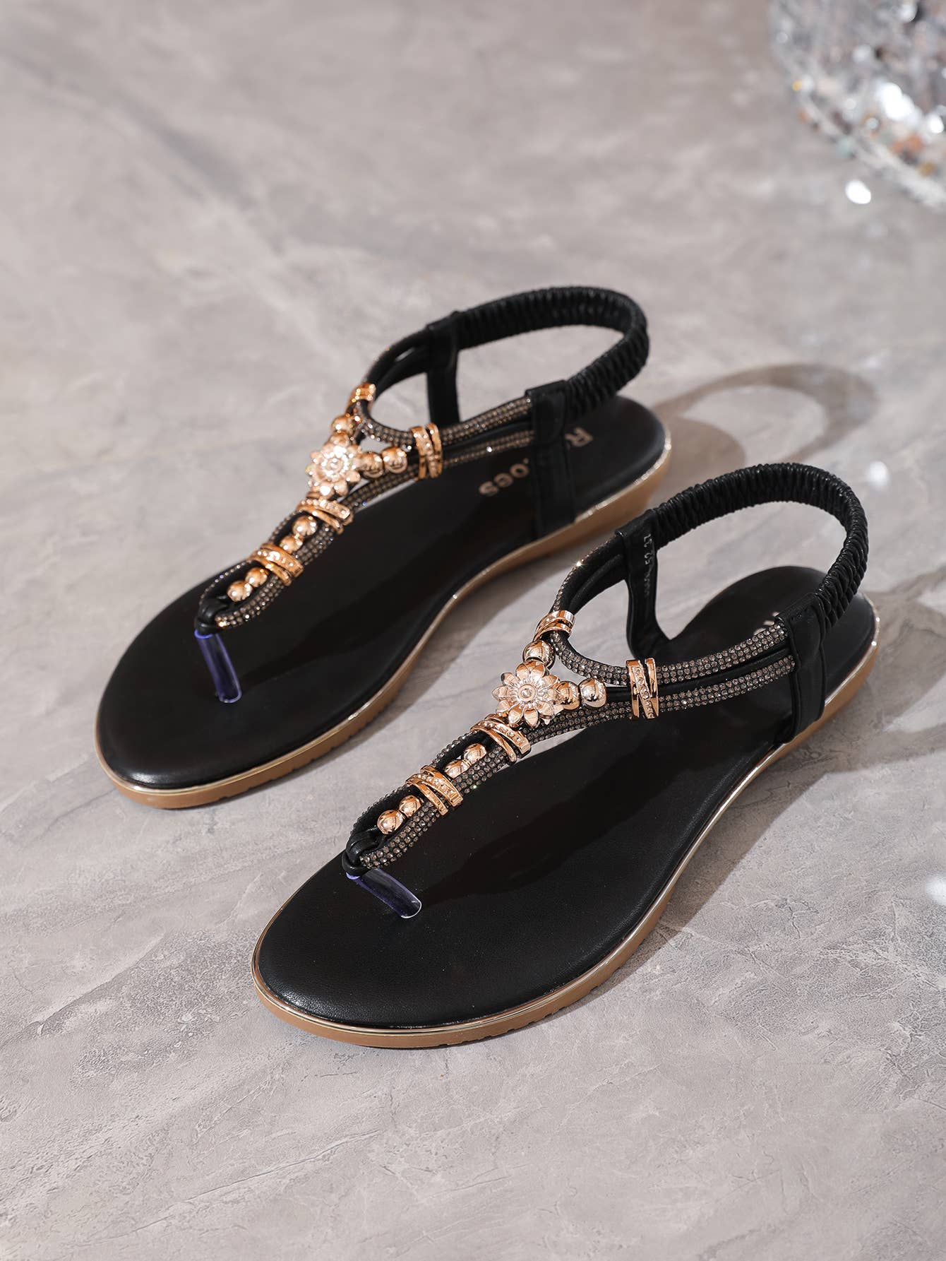 Rentoes – wholesale Sandals – Women's – Flat Flip Flops Diamante Sandals for Women JS698-520