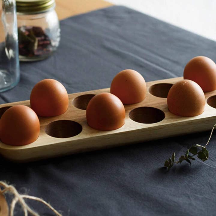 Homerely (We Cover All Import Duties) - Vente Coquetier - Plateau de rangement en bois5