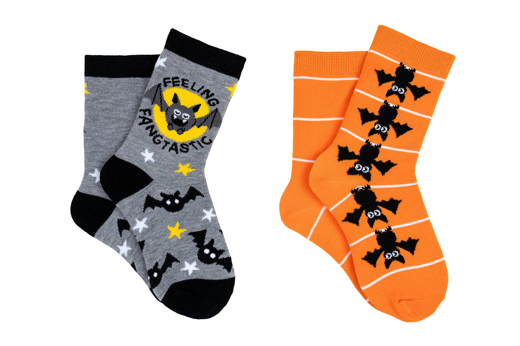 Everything Legwear - Vente Chaussettes – enfant - Deux paires de chaussettes Everything Legwear Halloween Bat Crew pour garçons
