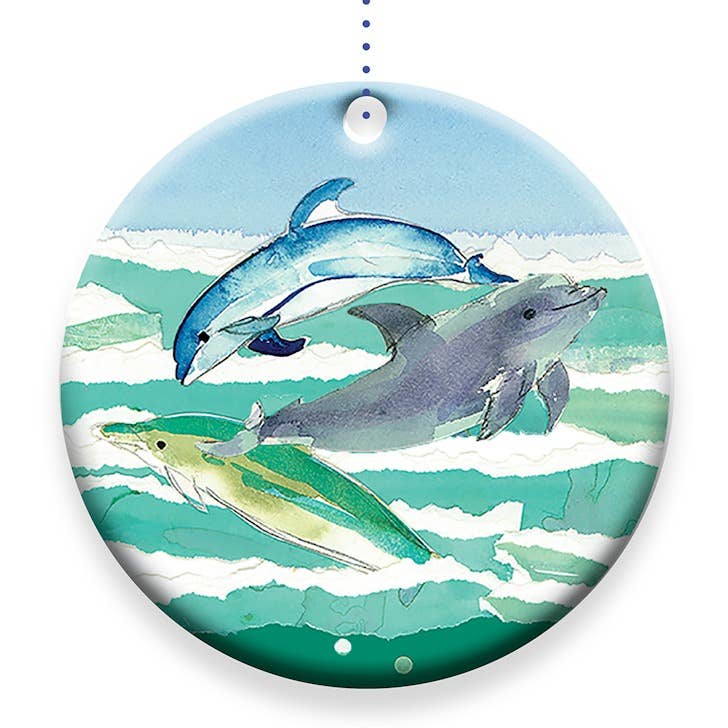 Liz Lind Editions - Wholesale Ornament - 2.75" Porpoise Ornament0