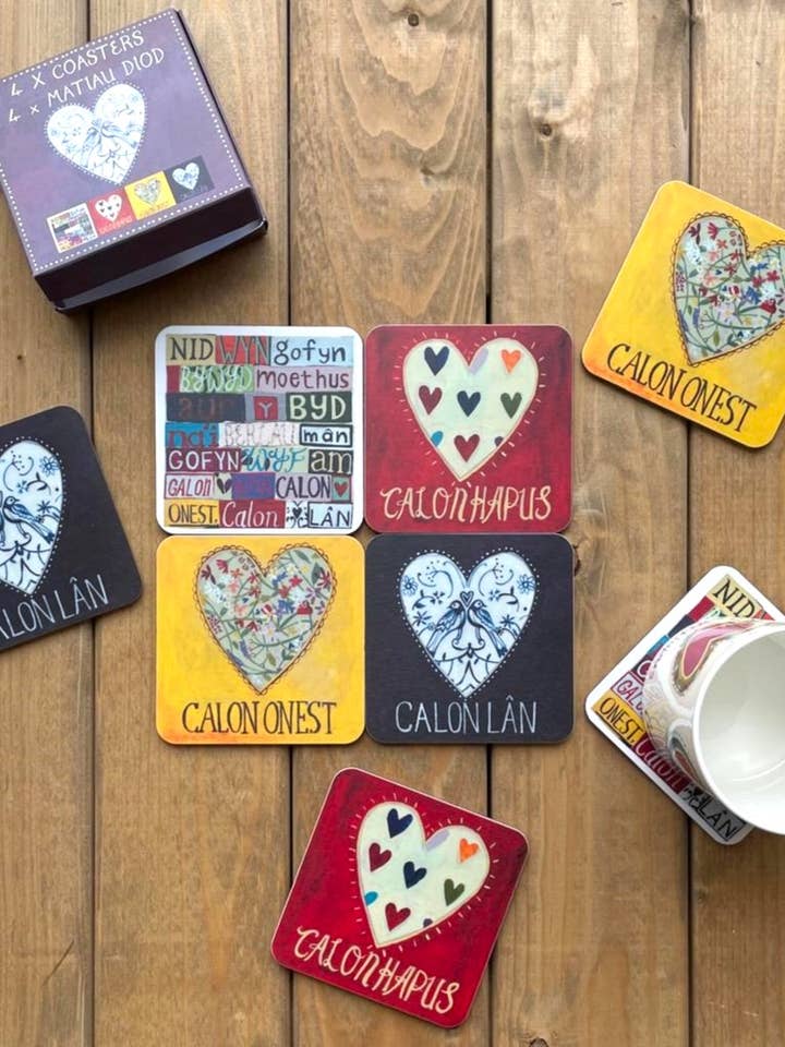 Calon 4 Pack of Coasters for wholesale by Driftwood Designs