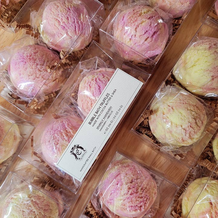 The Elchemist - Wholesale Bath Bomb/Fizz - Sparkly Mandarin Bubble Bath Truffles1
