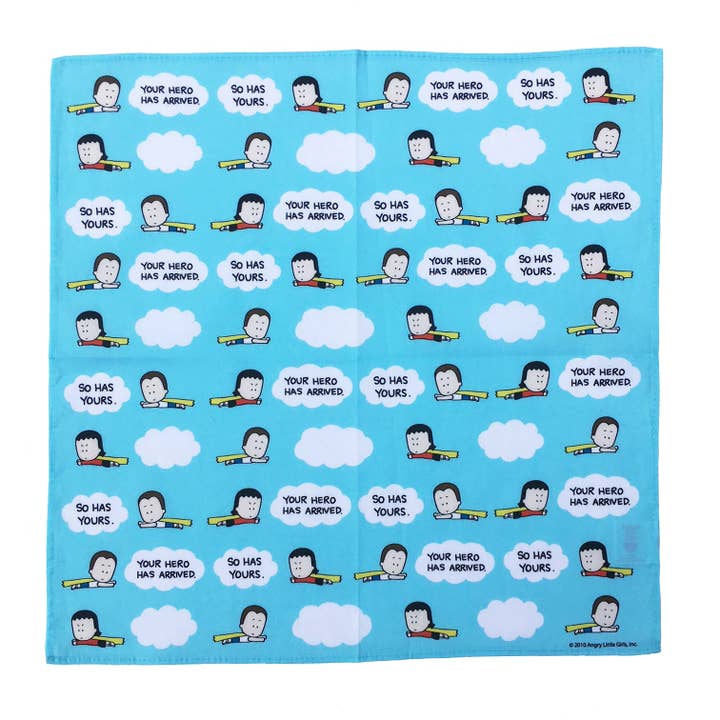 ”Din hjälte har kommit... Så har din” servett för wholesale av Angry Little Girls