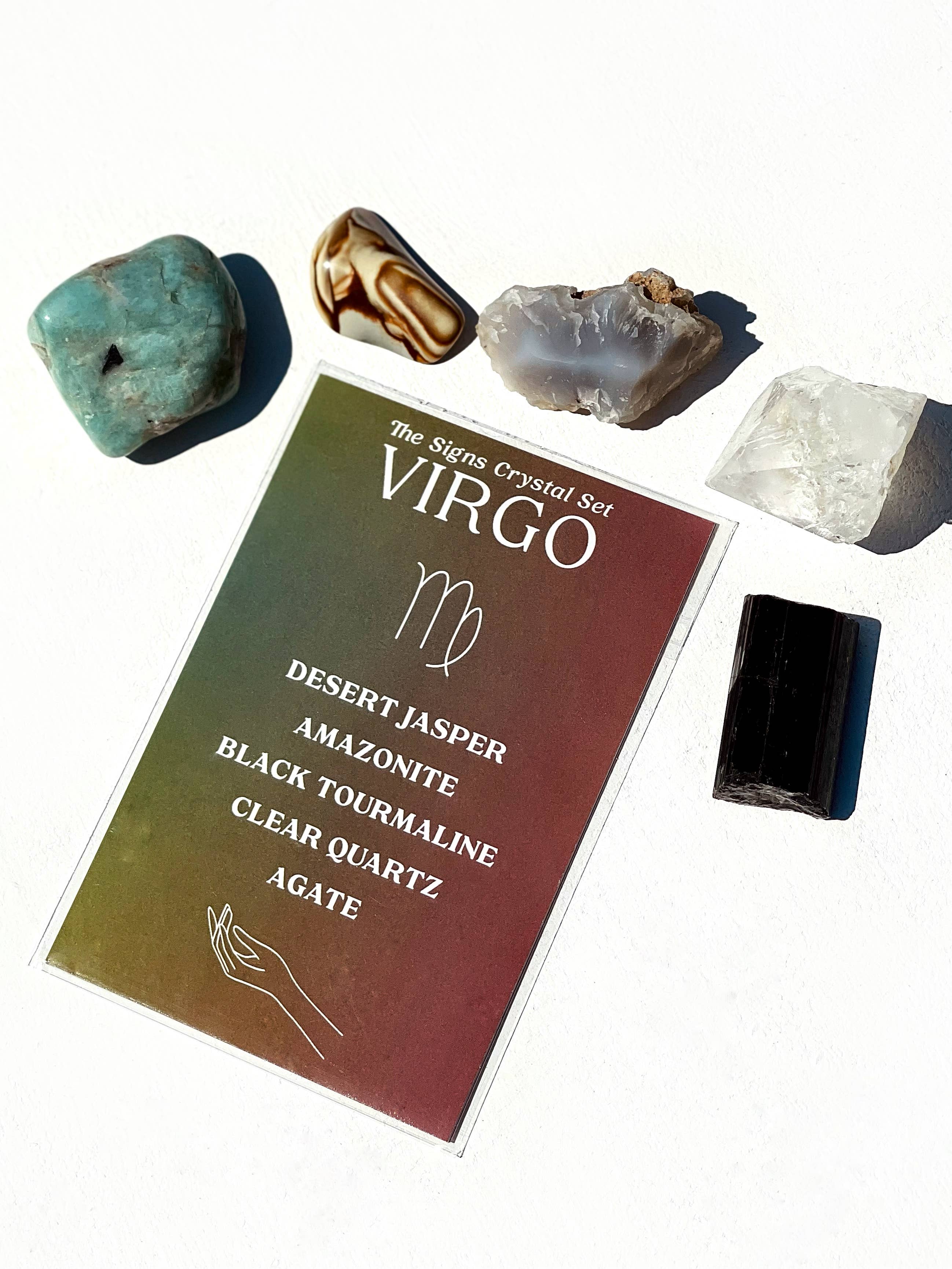 Charley Taylor Art - Wholesale Spiritual Stone/Crystal - Virgo Zodiac Crystal Set7