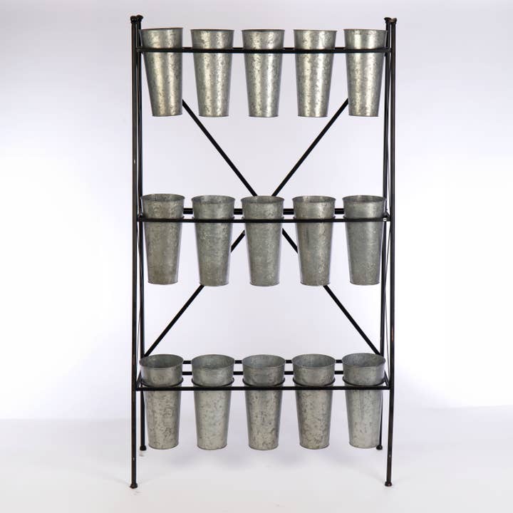 Willow Group - Wholesale Retailer Display - Kids & Baby - Knock Down Floral Metal Display with Buckets2