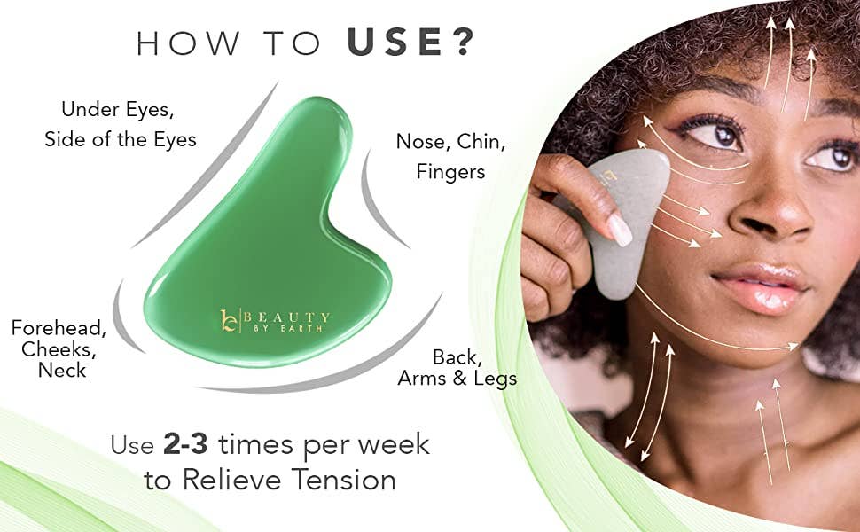 Beauty By Earth - Wholesale Gua Sha Tool - Jade Gua Sha Stone7