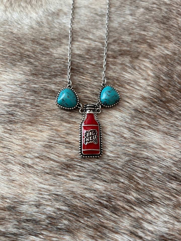 Stor rød halskæde for engroshandel hos Delanie Nicole