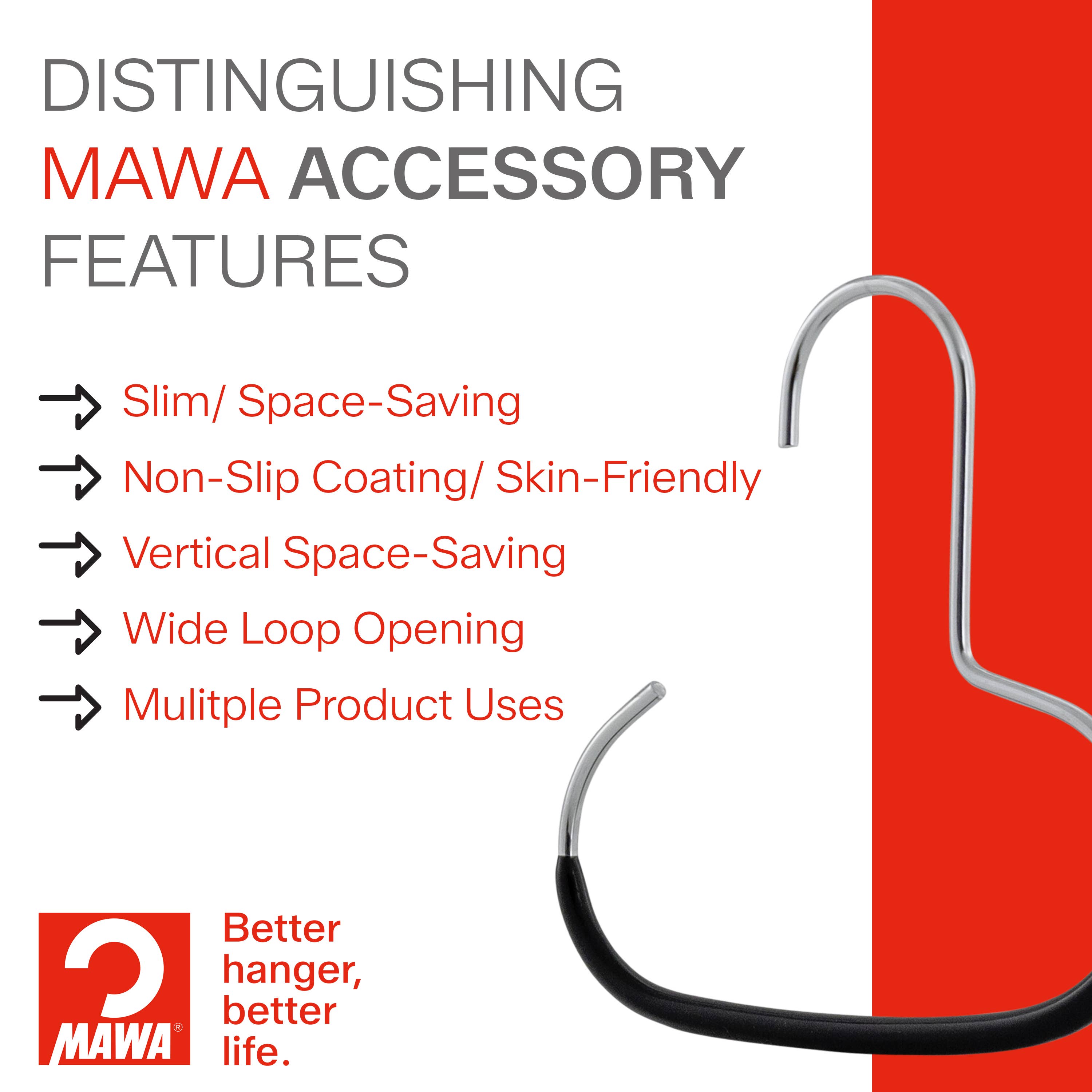 Reston Lloyd - Vente Cintres - MAWA Porte-écharpes (7 couleurs)3