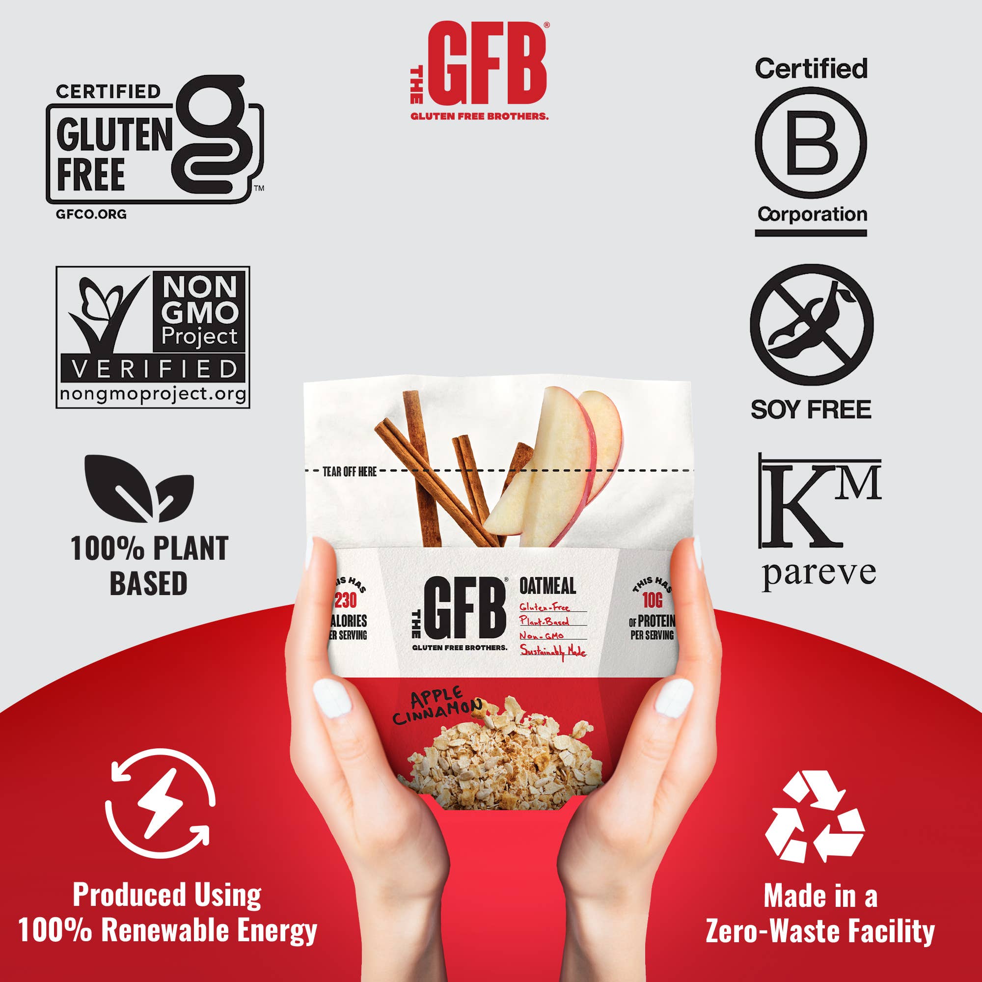 The GFB - Wholesale Oats - The GFB: Apple Cinnamon Protein Oatmeal Pop-Up Cup2