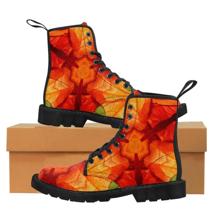 Herbst 1 Martin-Stiefel für Damen für den Großhandel von SkyeCreative Art