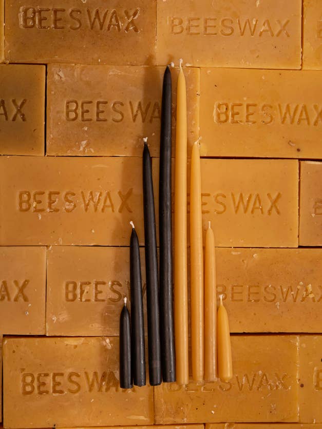 Slim Candlestick | Tiny Tapers | Ritual Candles | Meditation for wholesale by Waxing & Raining Handmade Goods