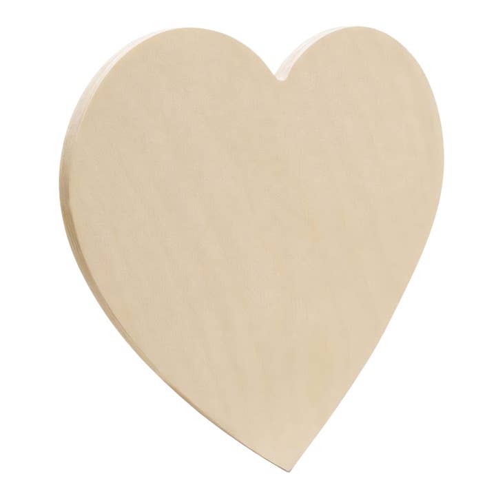 Plywood Heart Cutout for wholesale by Woodpeckers Crafts