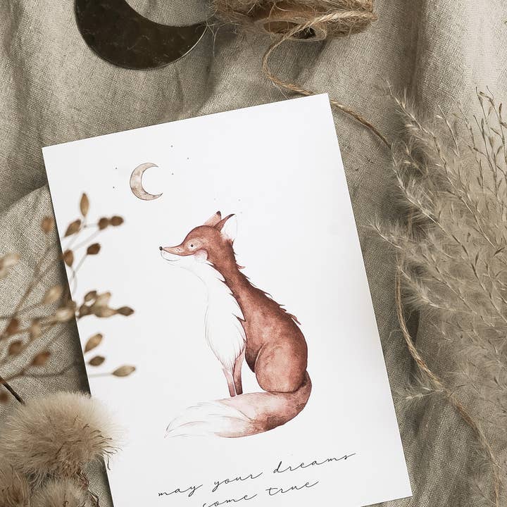 FuchsMaedchen - Wholesale Everyday Greeting Card - Greeting card: May your dreams come true1