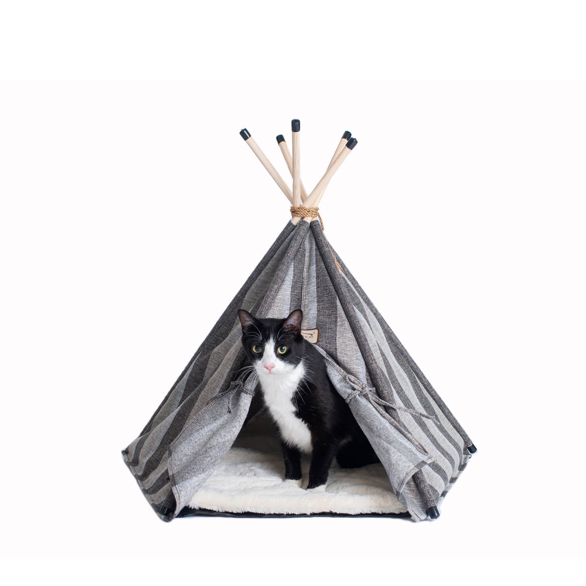 Armarkat - Wholesale Pet Bed - Cat - Armarkat Teepee Style Cat Bed with Striped Pattern2