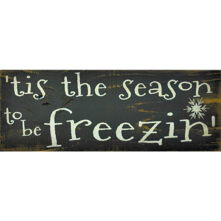 6 x 16 JD Black/White tis the season to be freezin for wholesale by Boulder Innovations