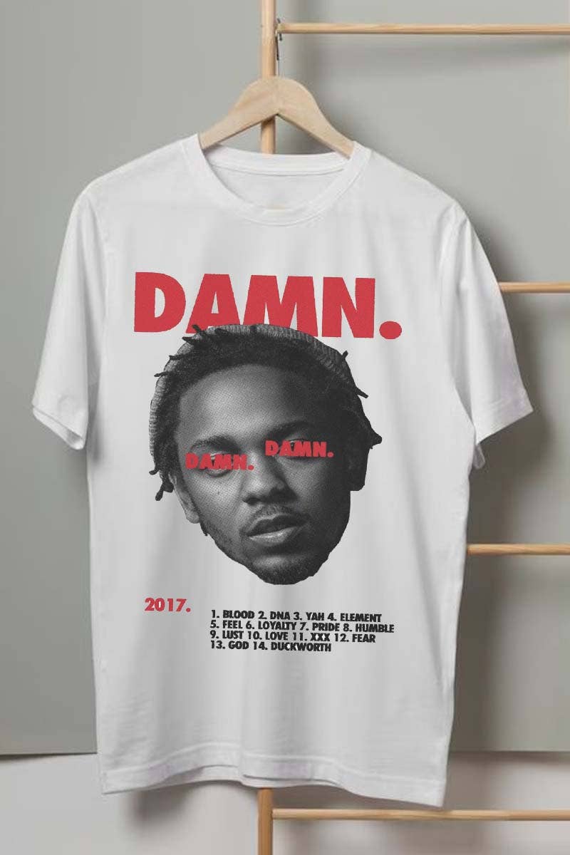 HARANG - Wholesale Screen Printed T-Shirt - Unisex - M9200 - DAMN  graphic  tee 0