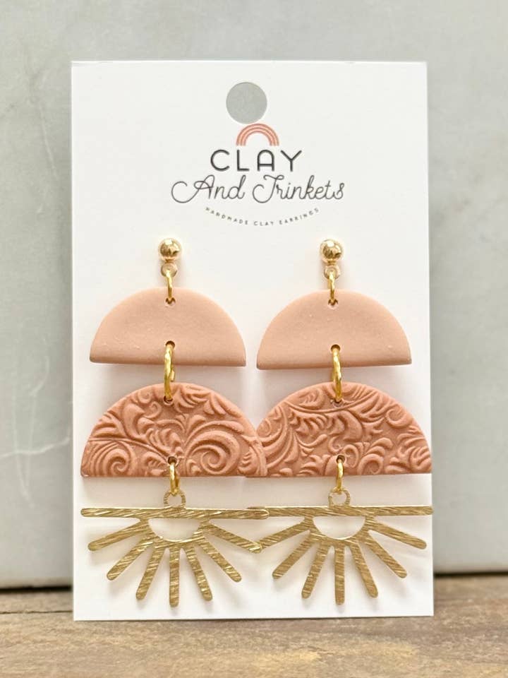 Demi Dangle Earrings for wholesale by Clay and Trinkets