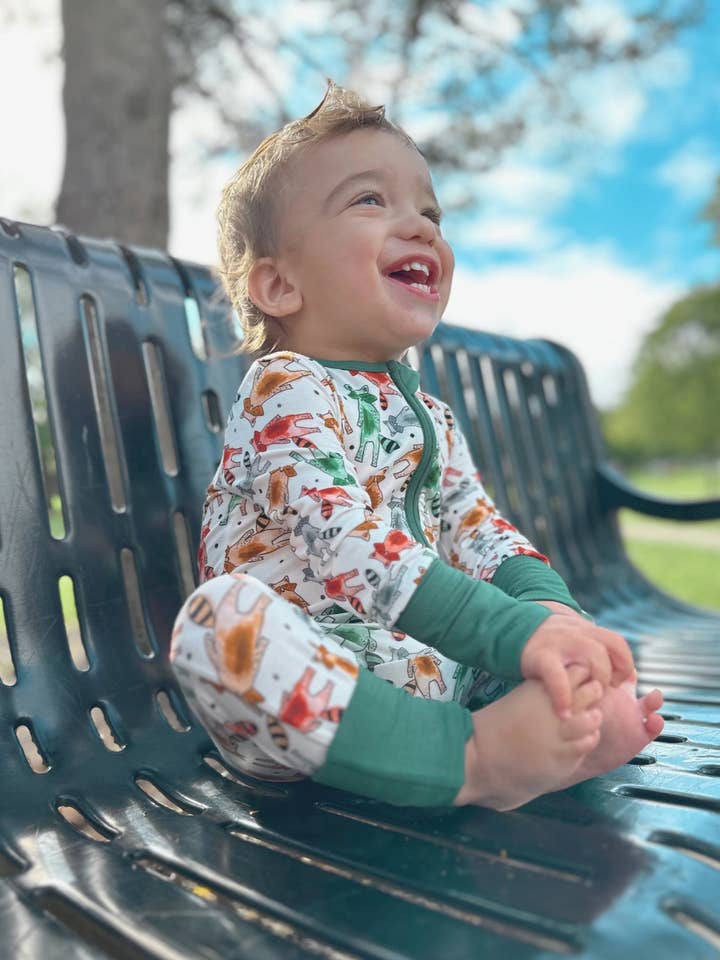 Little Bandits 97/3 bambus pyjamas for engroshandel hos Little Cozy Cove