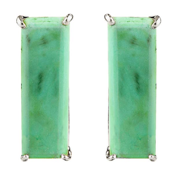 Bounkit - Wholesale Stud/Post Earrings - Chrysoprase Earrings
