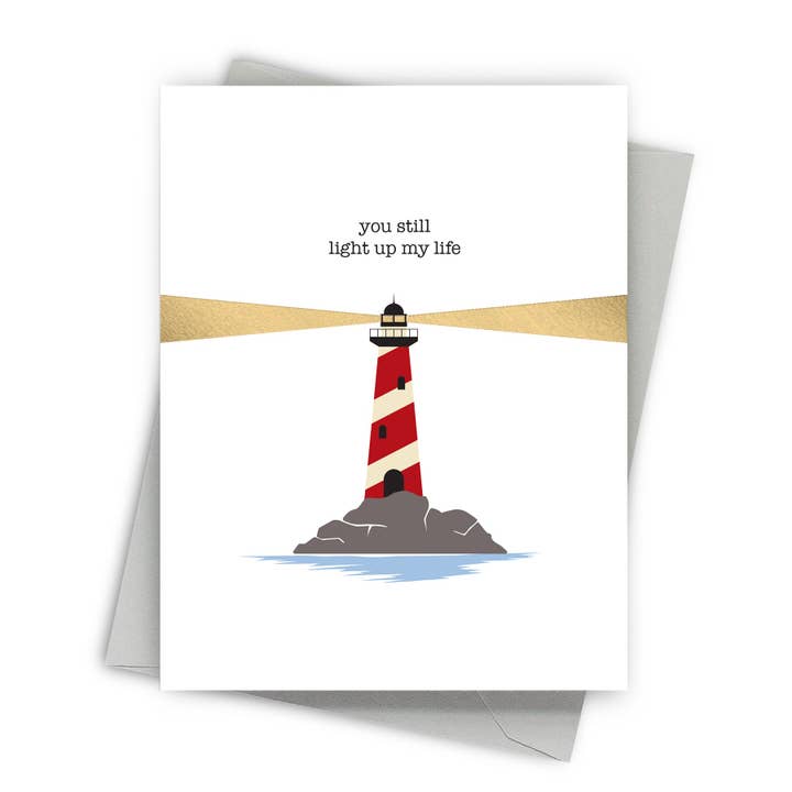 Light Up My Life - Coastal Inspired Anniversary/Love Card for wholesale by Fine Moments