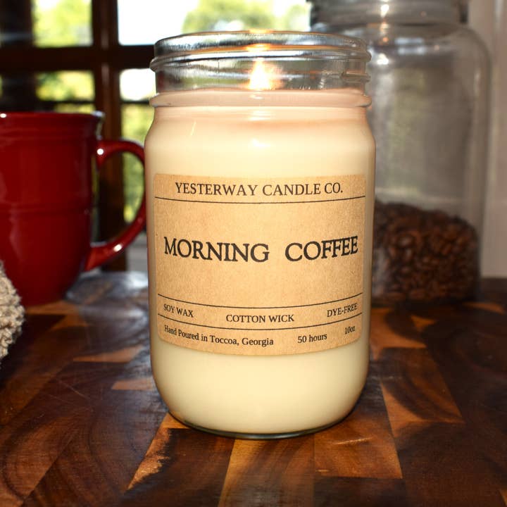 Morning Coffee for wholesale by Yesterway Candle Co.