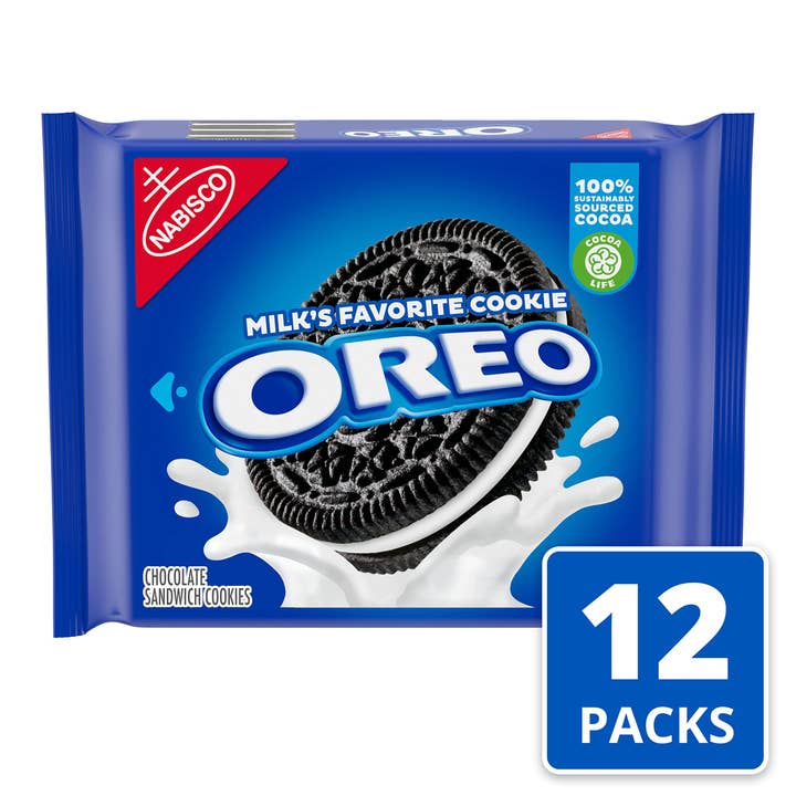 Shop The King - Wholesale Cookie - OREO Chocolate Sandwich Cookies, Original Flavor, 13.29 oz Packs - Crunchy & Creamy - (Pack of 12)