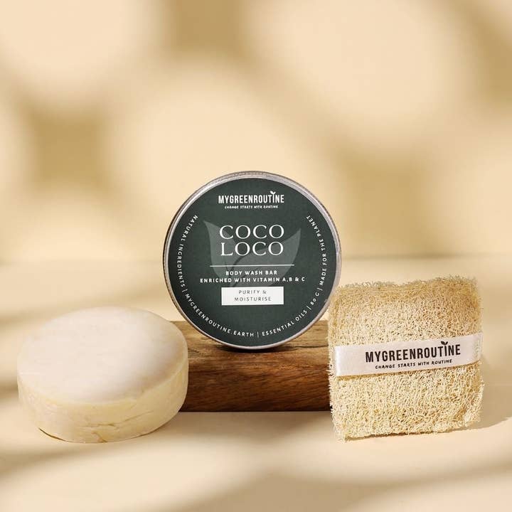Coconut & Lemon Body Wash Bar for wholesale by My Green Routine