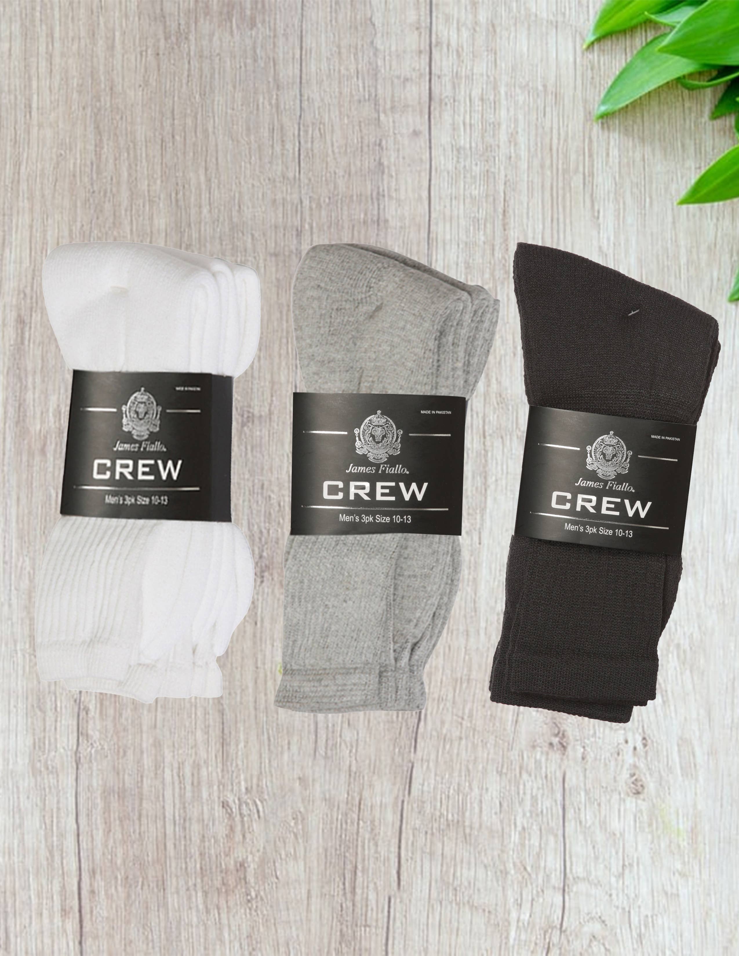 Isadora, Tipi toe, & James Fiallo - Wholesale Socks - Men's - Men's James Fiallo 3 Pack Athletic Sports Crew Socks4