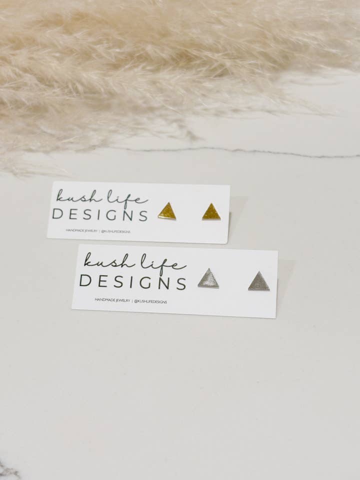 Triangle Studs for wholesale by Kush Life Designs