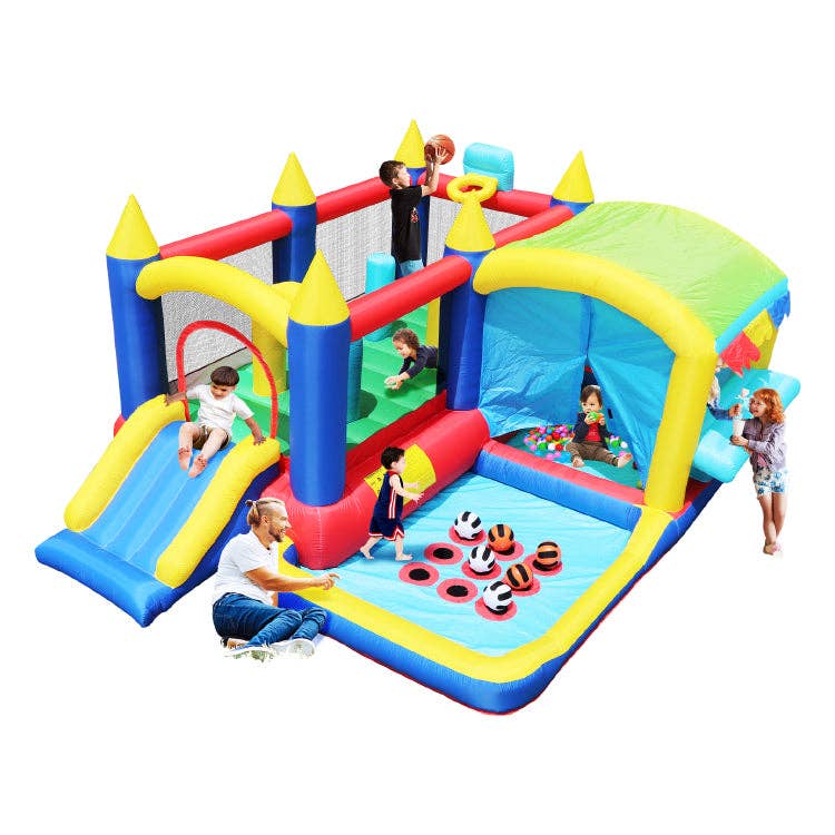 39F Inc. - Wholesale Inflatables - 7 in 1 Inflatable Bouncy House Castle with Ball Pit for Kids11
