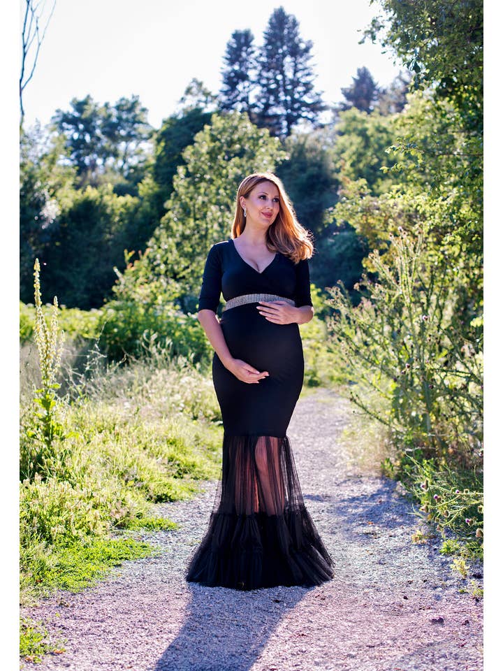 RALELE EOOD - Wholesale Dress - Maternity - Long Formal Maternity Dress, Plus Size Maternity Clothing3