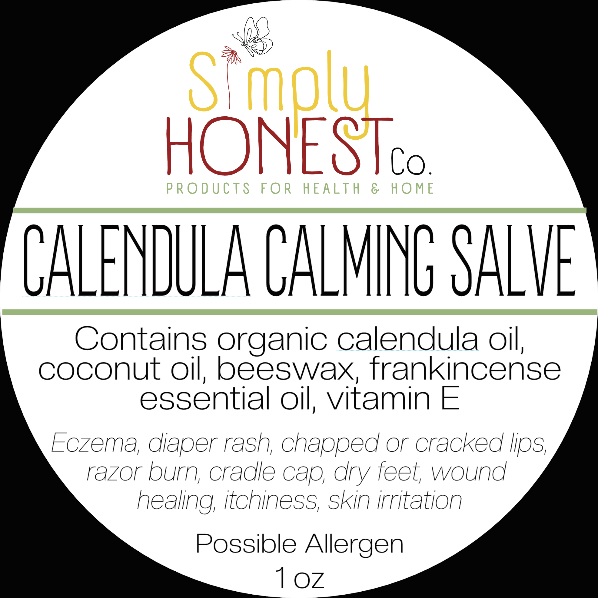 Simply Honest Co. - Wholesale Healing Salve/Balm/Cream - Calendula Calming Salve - Eczema, Psoriasis, Skin Irritation, Itchiness, Wound Care, Dry Skin, Dry Feet, Cracked and Chapped Lips2