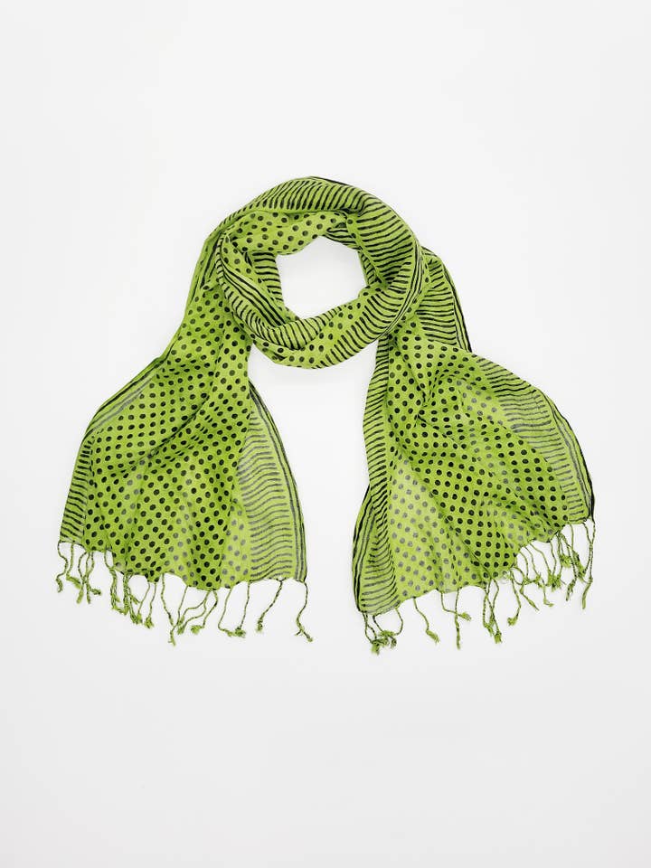 Priscilla Polka Dot Lightweight Scarf for wholesale by Raj Trading & Imports (USA) Inc.