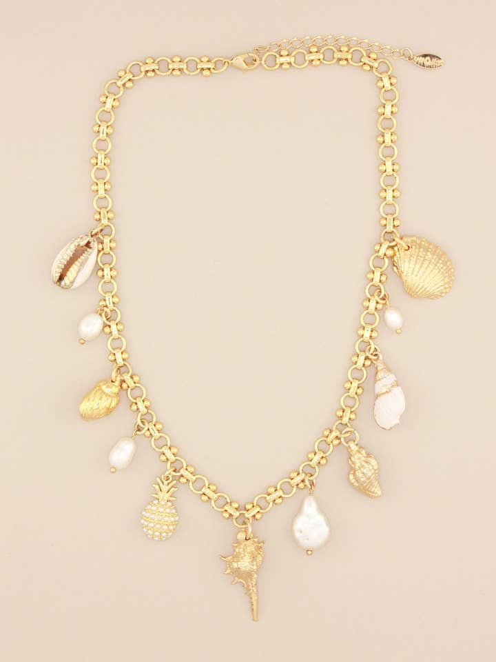 Collana a catena Sea Charm per la vendita all'ingrosso da parte di Cara O Sello Brand