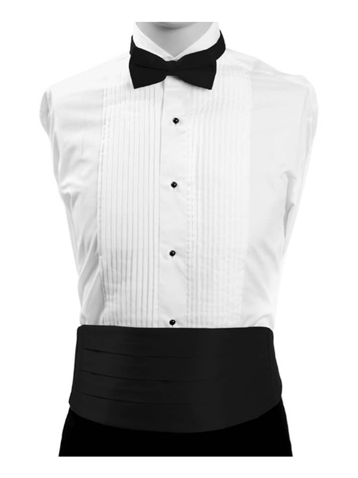 Selini New York - Wholesale Suit Set - Men's - Men's Poly Satin Bow Tie and Cummerbund Sets