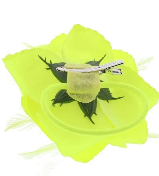 Topkids Accessories – wholesale Fascinator-hatt - Dam – Rose Flower Hair Clip Hårband Blommig Corsage Fascinator Hårband Aligator Näbbgrepp för kvinnor och flickor Bröllop Prom Party Särskilda tillfällen4