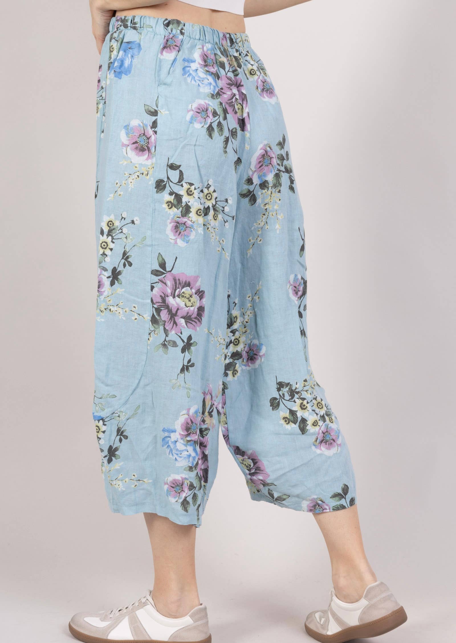 LINEN & COTTON HOUSE - Wholesale Broek - Dames - 75096 linnen broek met zakken en nieuwe print11