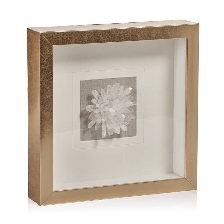 Guld inramad kristallblomma för wholesale av Zodax