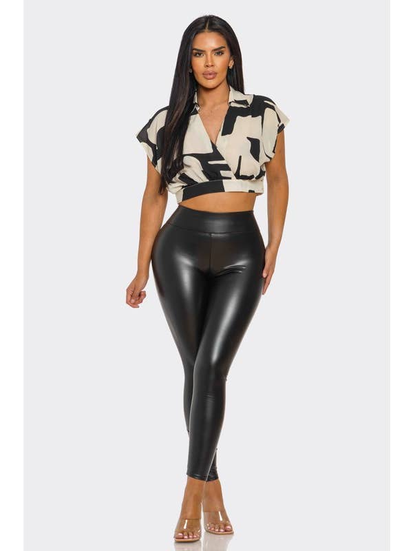 Black MODERN MUSE ABSTRACT CROP for wholesale on Faire3