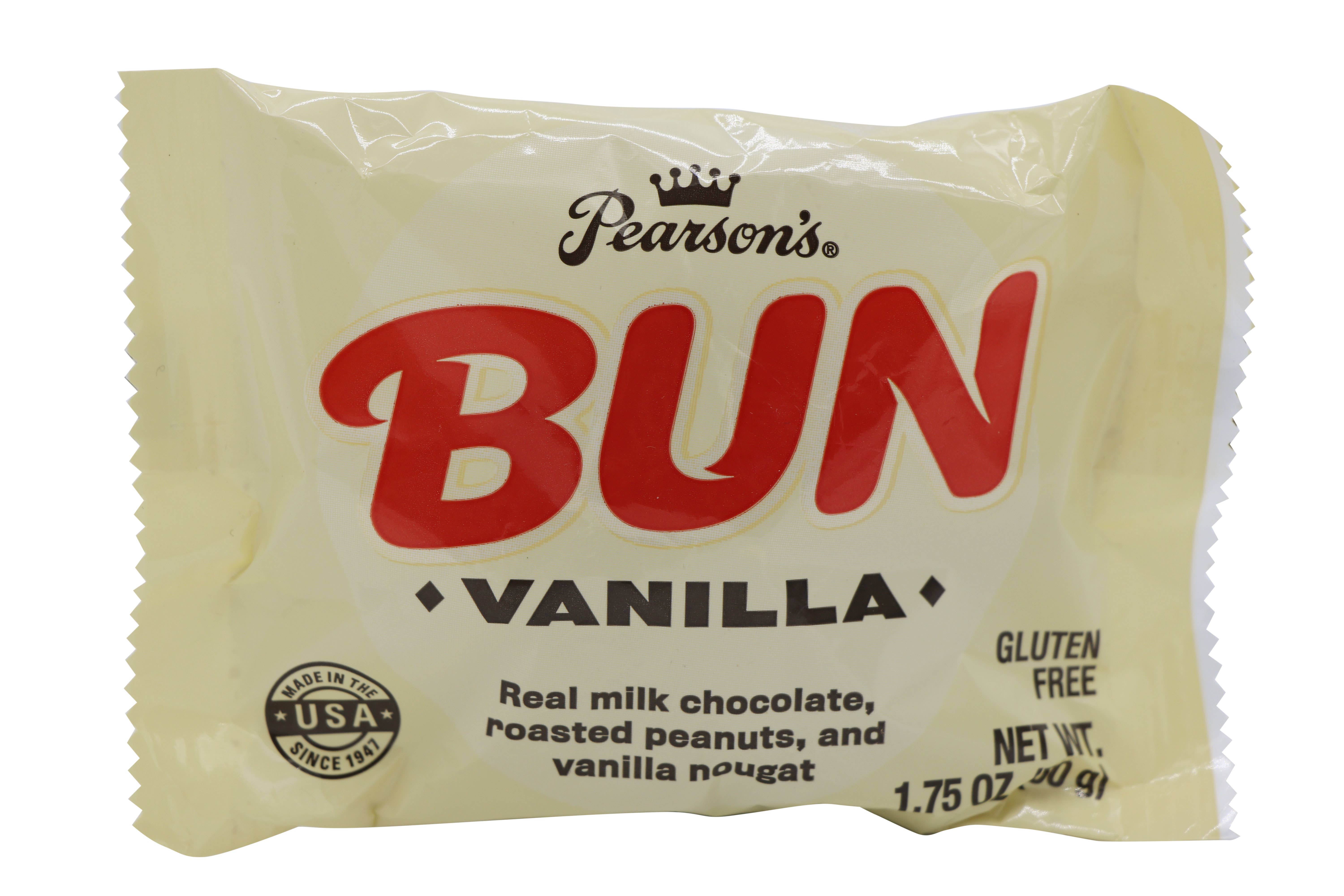 Grandpa Joe's Candy Shop - Wholesale Chocolate Bar - Pearson's Vanilla Bun Bar, 1.75oz, 24ct Case1