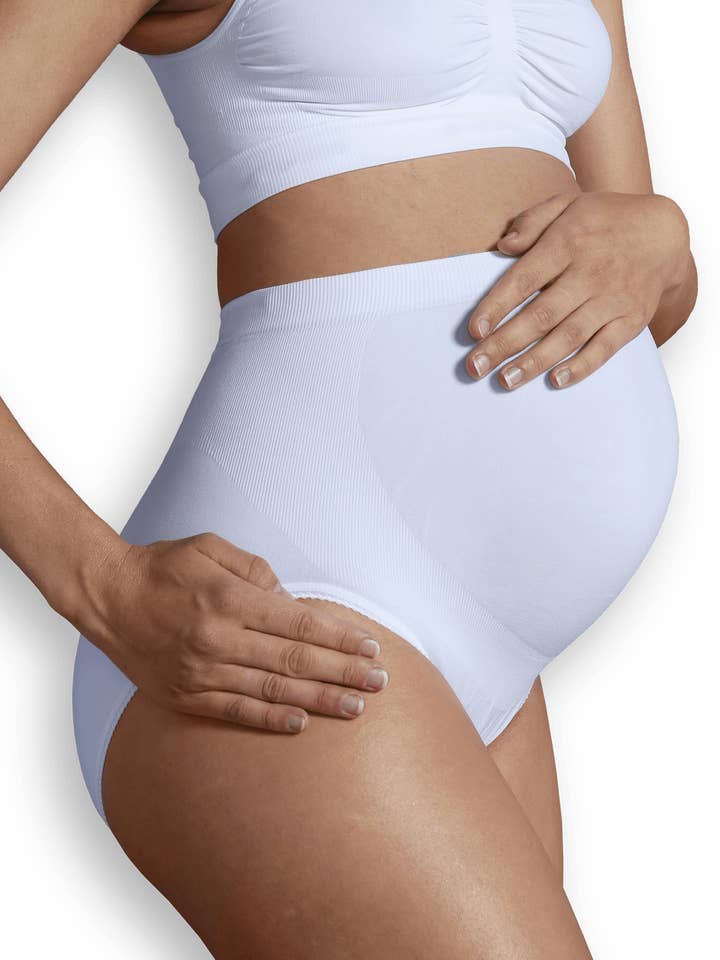 Carriwell – Großhandel Unterwäsche – Schwangerschafts- & Stillmode – Unterhose zur Unterstützung der Schwangerschaft (Weiß)