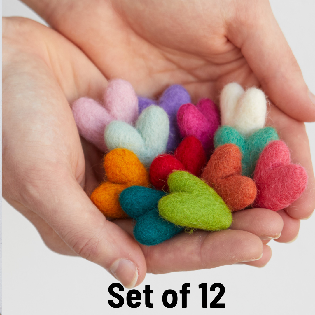 Your Heart's Content - Wholesale Decorative Tabletop Object - Wool Heart Sets, Valentines Day, Bowl Filler, Gifts for Her0